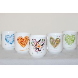 Cmielow mug - decoration Hart four Seasons - Spring