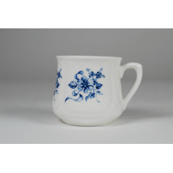 Kubek śląski (mały) - dekoracja niebieskie kwiaty