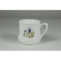 Silesian mug (small) - decoration with blue flowers