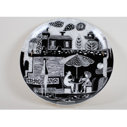 Decorative plate "Cafeteria" no. 1