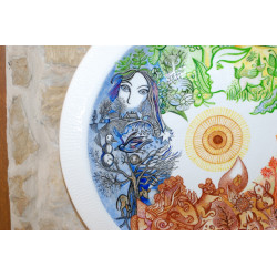 Decorative plate (big size) "Four Seasons"
