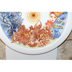 Decorative plate (big size) "Four Seasons"