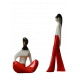 Dziewczyna siedząca i Dziewczyna w spodniach (dek. czerwona)