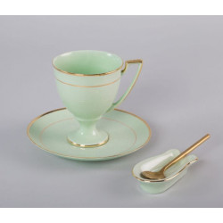 Cup Pola with gold (emerald porcelain)