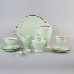 Coffeepot Pola with gold (emerald porcelain)