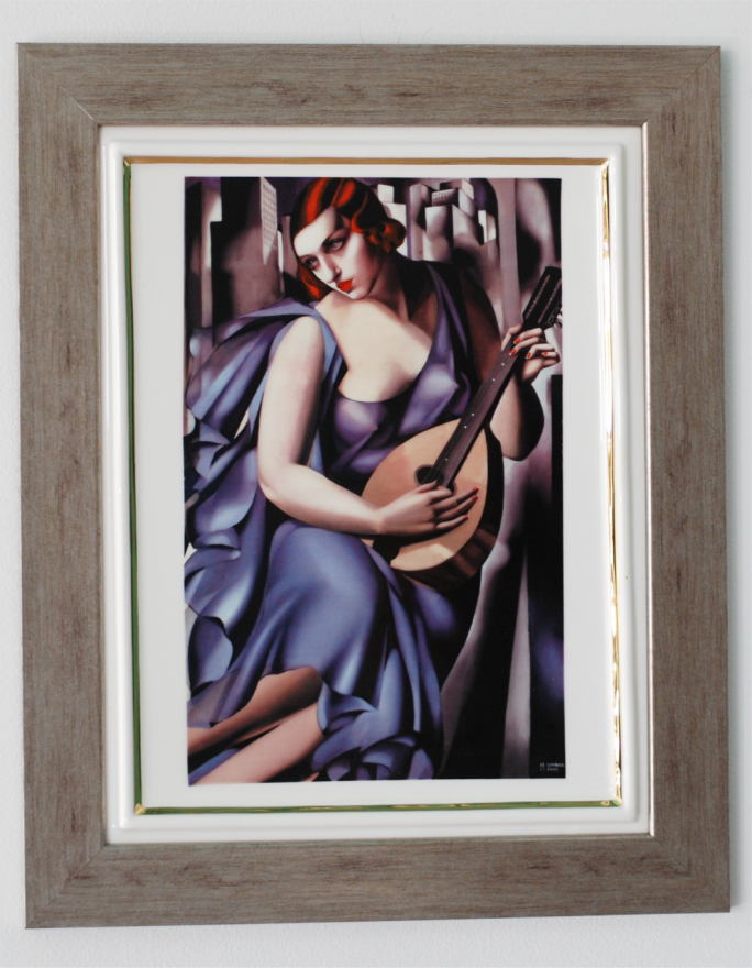 Porcelain painting "The Musician" - Tamara de Lempicka Collection