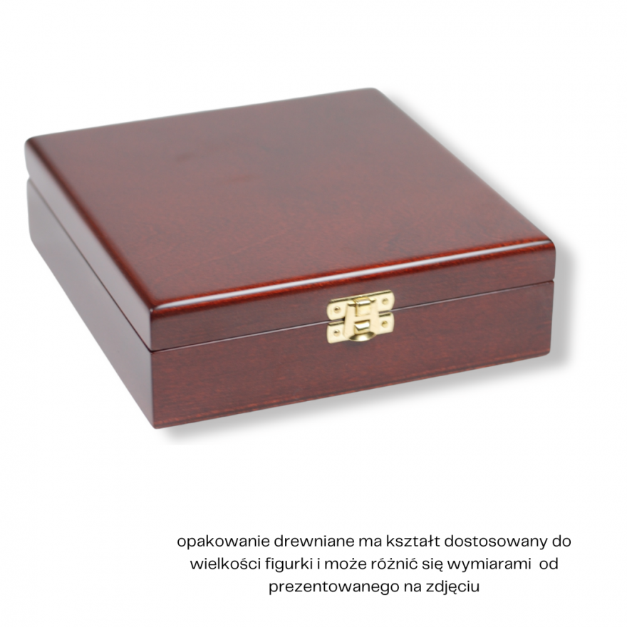 Wooden box for figurine gibbon