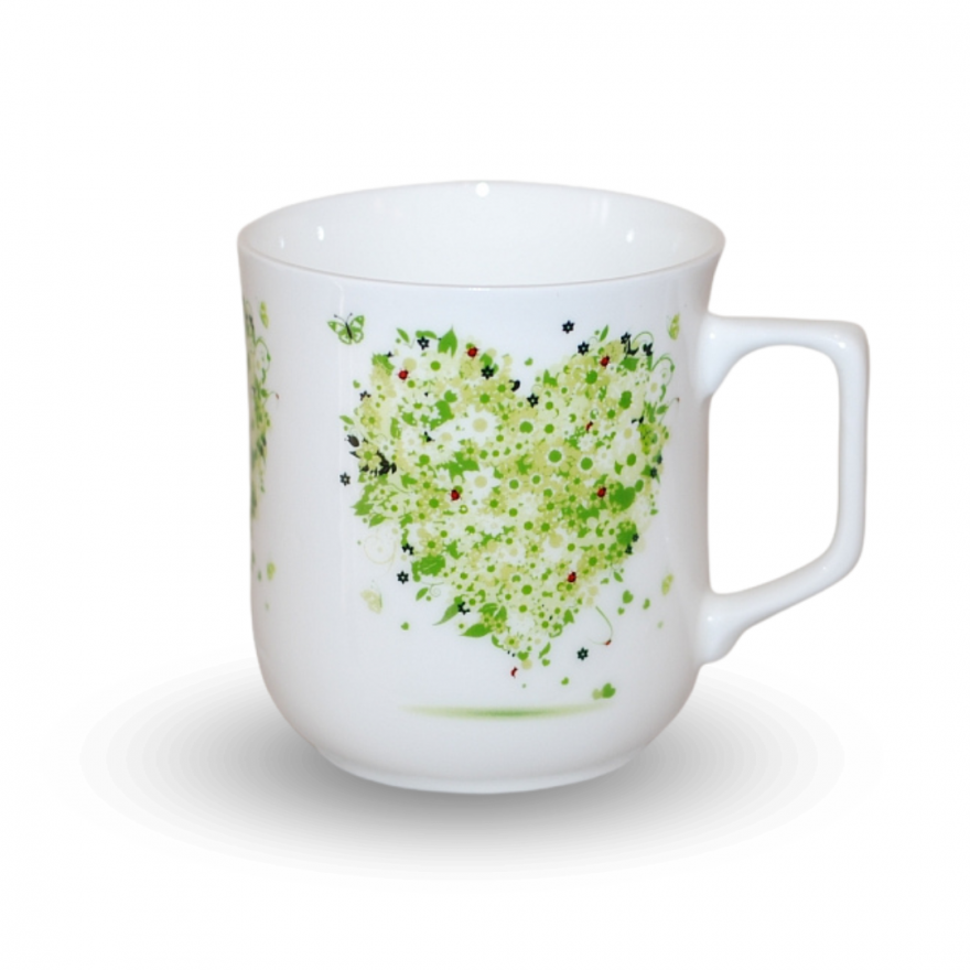 Cmielow mug - decoration Hart four Seasons - Spring