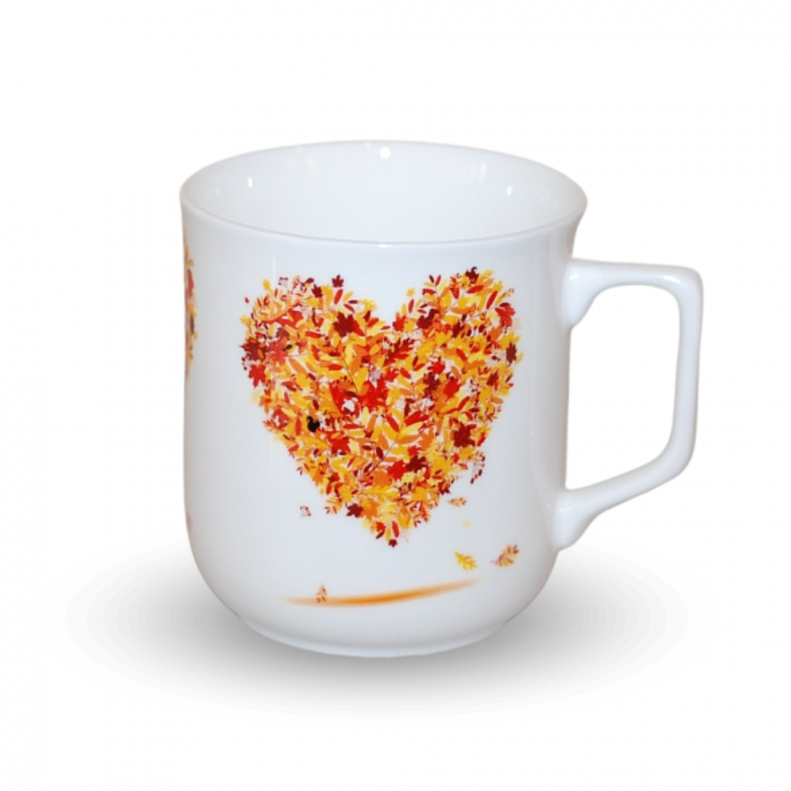 Cmielow mug - decoration Hart four Seasons - Autumn