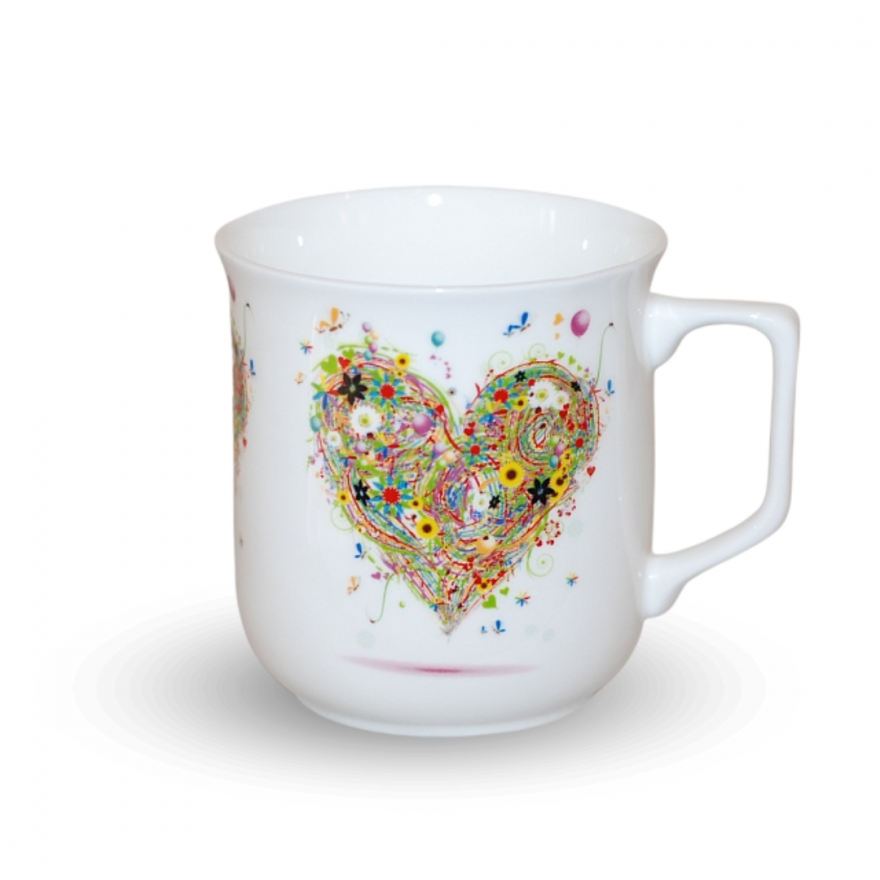 Cmielow mug - decoration Hart four Seasons - Summer