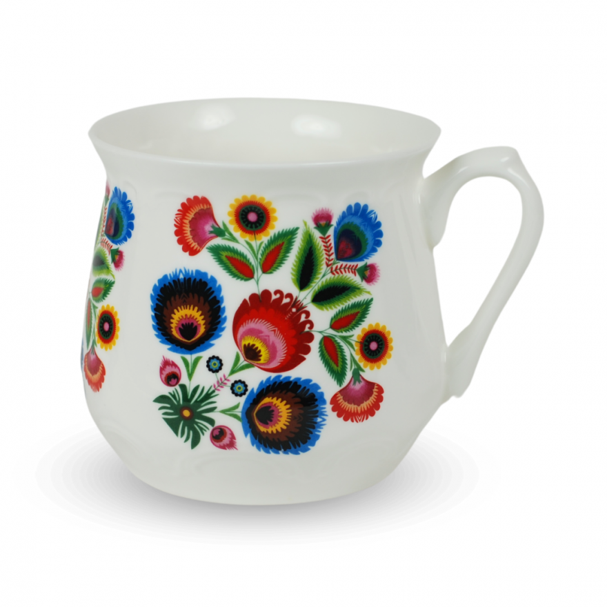 Silesian mug - decoration Lowicz