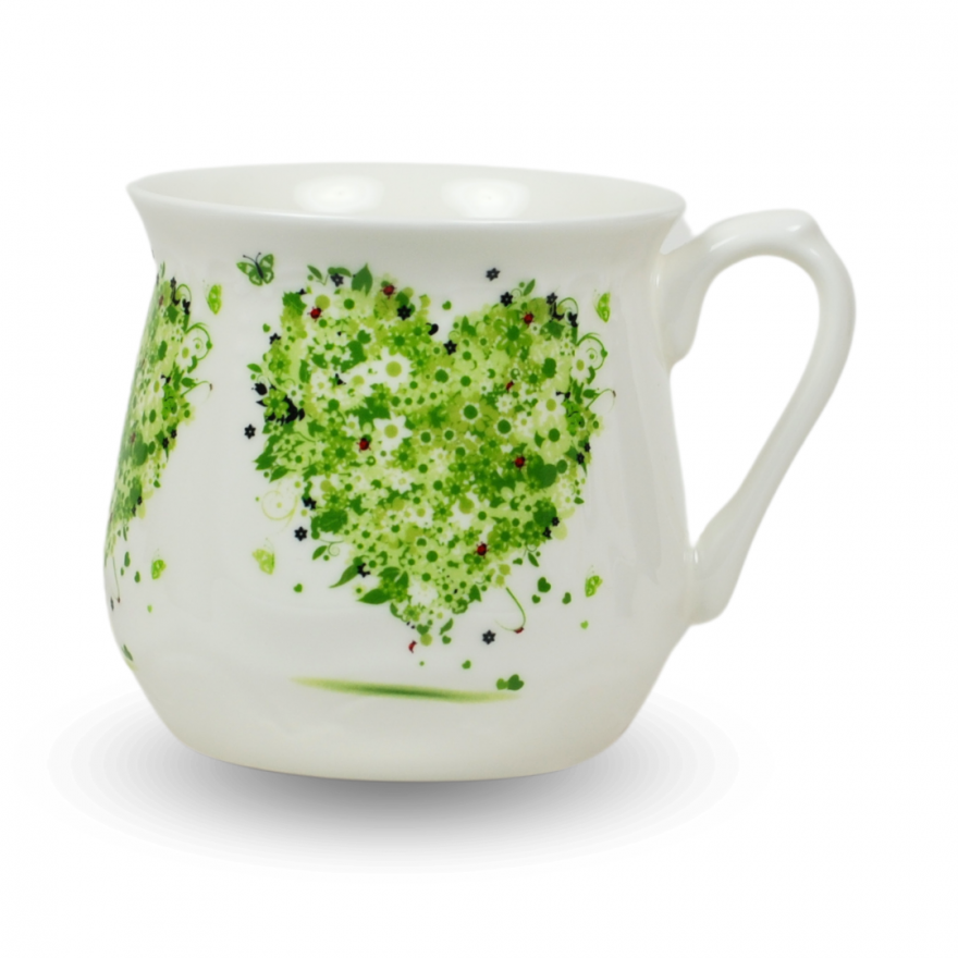 Silesian mug - decoration Hart four Seasons - Spring