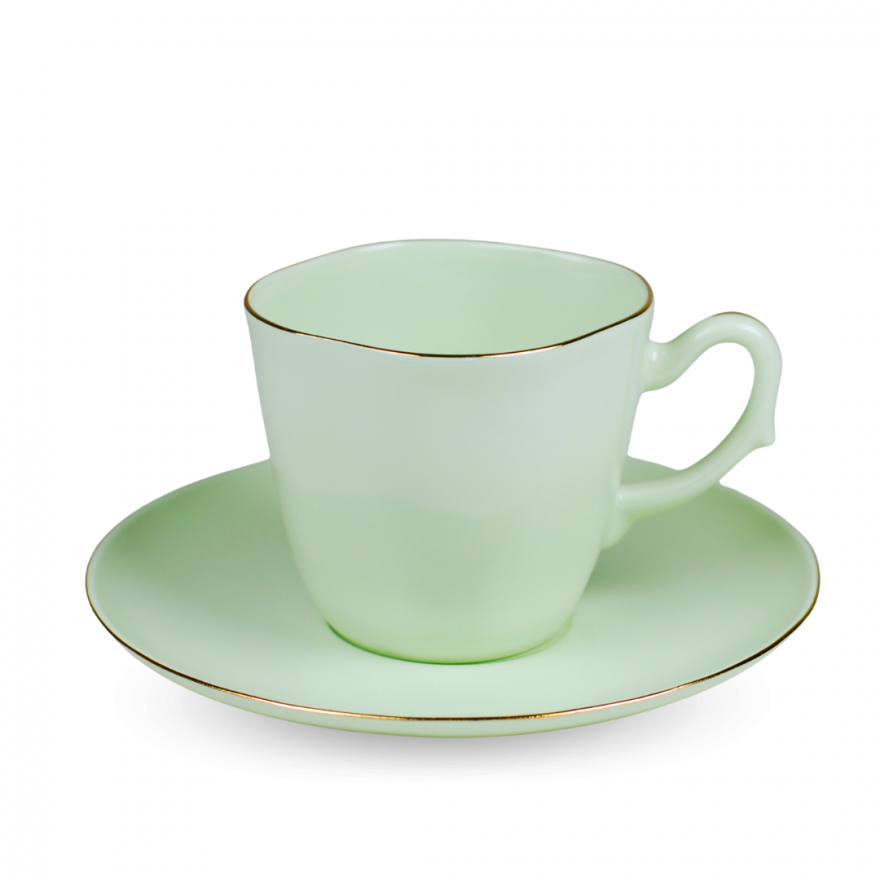 Anna Maria coffee/tea cup (emerald porcelain)