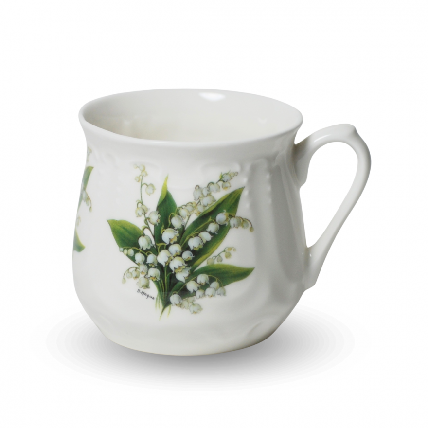 copy of Silesian mug - decoration lilies of the valley