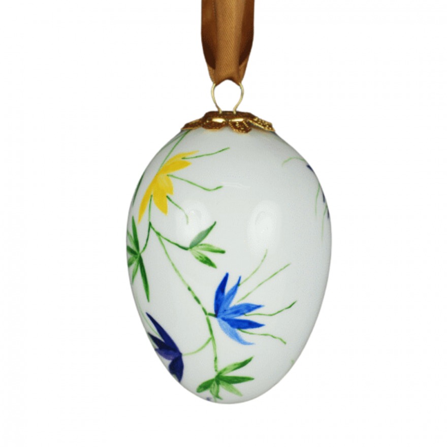 copy of Easter egg hand-painted (colorful flowers decoration)
