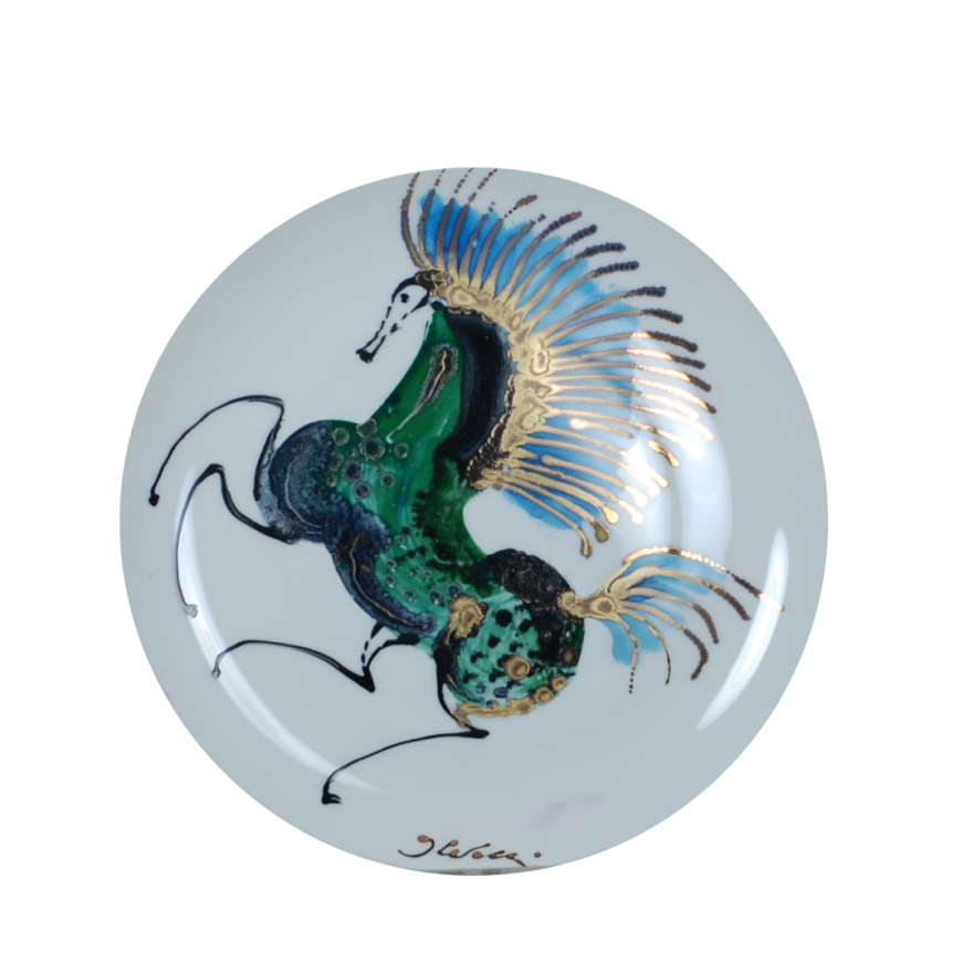 Porcelain plate "Peacock...